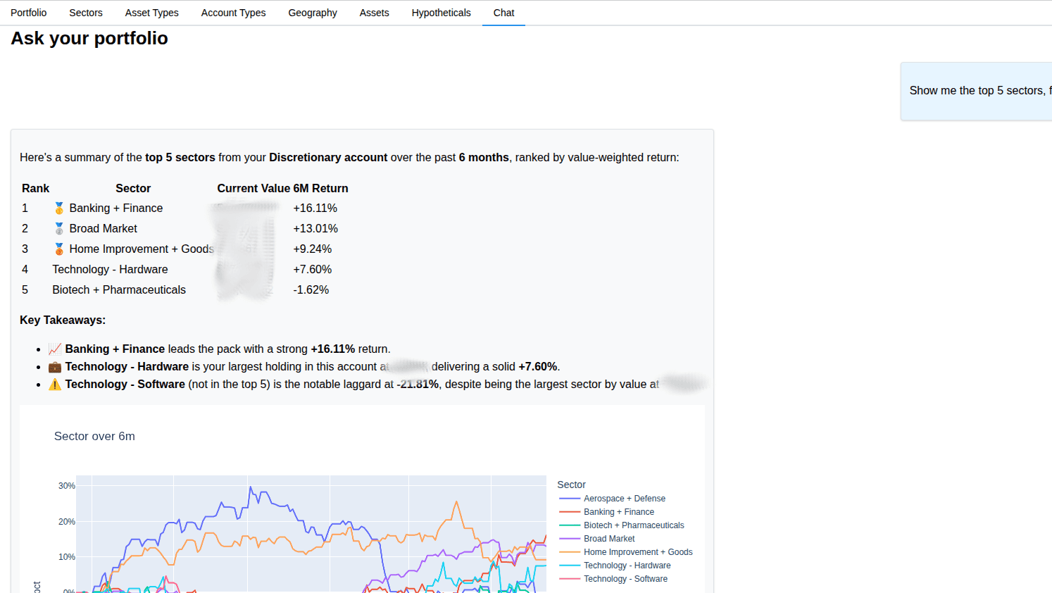 Wake (Portfolio Analysis Tool) screenshot